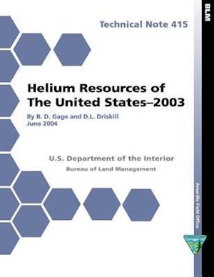 Helium Resources of the United States- 2003 Technical Note 415