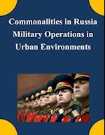 Commonalities in Russia Military Operations in Urban Environments