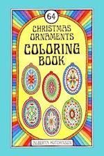 64 Christmas Ornaments Coloring Book