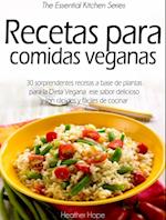 Recetas para comidas veganas
