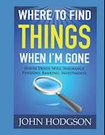 Where to Find Things When I'm Gone