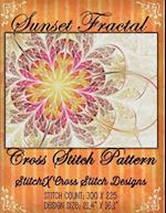 Sunset Fractal Cross Stitch Pattern