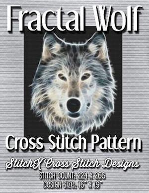 Fractal Wolf Cross Stitch Pattern