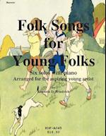 Folk Songs for Young Folks - Bassoon and Piano