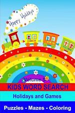 Kids Word Search Volume 5 Holidays and Games