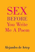 Sex Before You Write Me a Poem