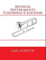Musical Instruments Coloring Calendar