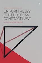 Uniform Rules for European Contract Law?