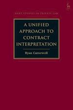 A Unified Approach to Contract Interpretation