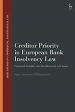 Creditor Priority in European Bank Insolvency Law