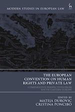 The European Convention on Human Rights and Private Law