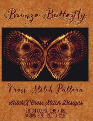 Bronze Butterfly Cross Stitch Pattern