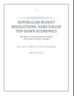 Republican Budget Resolutions