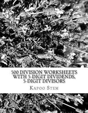 500 Division Worksheets with 5-Digit Dividends, 5-Digit Divisors