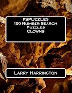 Pspuzzles 100 Number Search Puzzles Clowns