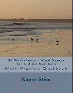 30 Worksheets - Word Names for 6 Digit Numbers