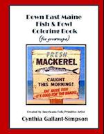 Down East Maine Fish & Fowl Coloring Book (for Grownups)