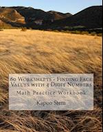 60 Worksheets - Finding Face Values with 4 Digit Numbers