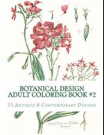 Botanical Design Adult Coloring Book #2