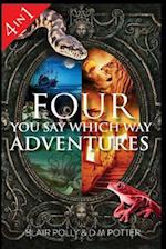 Four You Say Which Way Adventures: Pirate Island, In the Magician's House, Lost in Lion Country, Once Upon an Island 