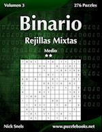Binario Rejillas Mixtas - Medio - Volumen 3 - 276 Puzzles