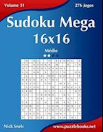 Sudoku Mega 16x16 - Medio - Volume 31 - 276 Jogos