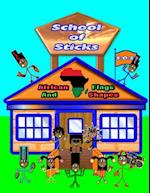 School of Sticks African Flags