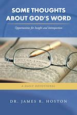 Some Thoughts About God's Word