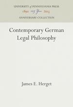 Contemporary German Legal Philosophy