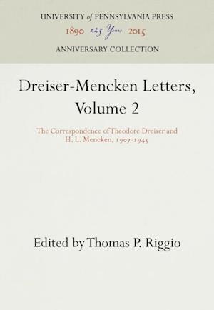 Dreiser-Mencken Letters, Volume 2