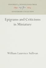 Epigrams and Criticisms in Miniature