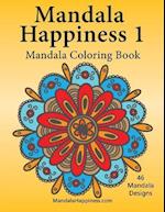 Mandala Happiness 1, Mandala Coloring Book