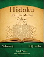 Hidoku Rejillas Mixtas Deluxe - de Facil a Dificil - Volumen 5 - 255 Puzzles