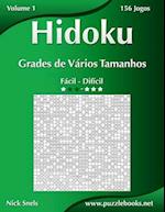 Hidoku Grades de Varios Tamanhos - Facil Ao Dificil - Volume 1 - 156 Jogos