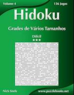 Hidoku Grades de Varios Tamanhos - Dificil - Volume 4 - 156 Jogos