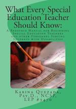 What Every Special Education Teacher Should Know