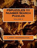 Pspuzzles 111 Number Search Puzzles Volume 4