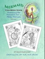 Mermaid Coloring Book - Featuring the Mermaid Art of Molly Harrison: 25 Illustrations to color for both kids and adults! 