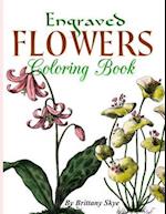 Engraved Flowers Coloring Book