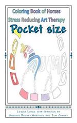 Coloring Book of Horses Pocket Size