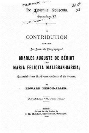 A Contribution Towards an Accurate Biography of Charles Auguste de Beriot