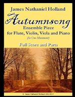 Autumnsong for Flute Violin Viola and Piano