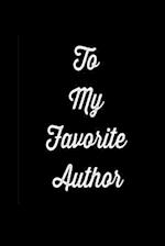 To My Favorite Author