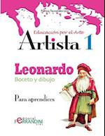 Artista Leonardo-Boceto y Dibujo