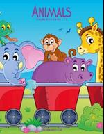 Animals Coloring Book for Kids 1 & 2