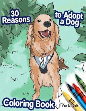 30 Reasons to Adopt a Dog Coloring Book