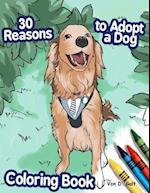 30 Reasons to Adopt a Dog Coloring Book