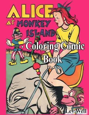 Alice at Monkey Island - Coloring Comic Book