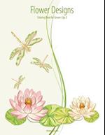 Flower Designs Coloring Book for Grown-Ups 3