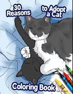 30 Reasons to Adopt a Cat Coloring Book